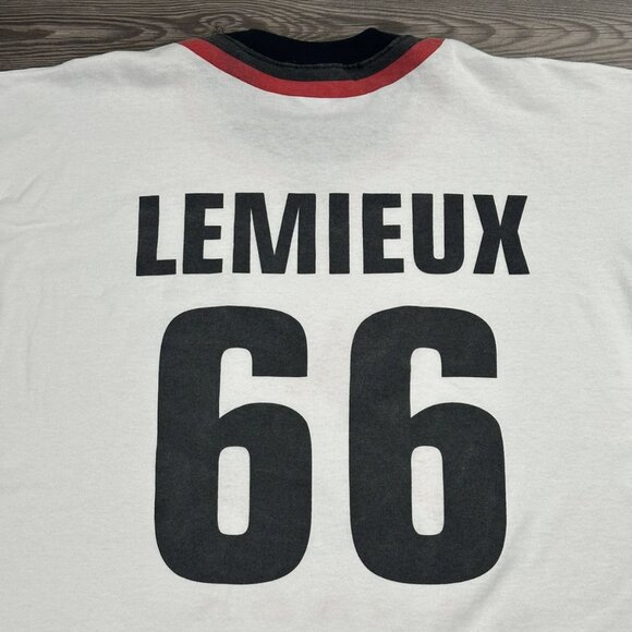 Vintage 90’s Team Canada Mario Lemieux Jersey T Shirt - Picture 5 of 7